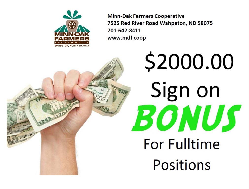 Careers MinnDak Farmers Cooperative Wahpeton, ND